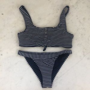 Striped swimsuit